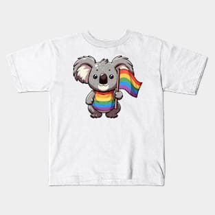 Gay Pride Koala Bear Kids T-Shirt